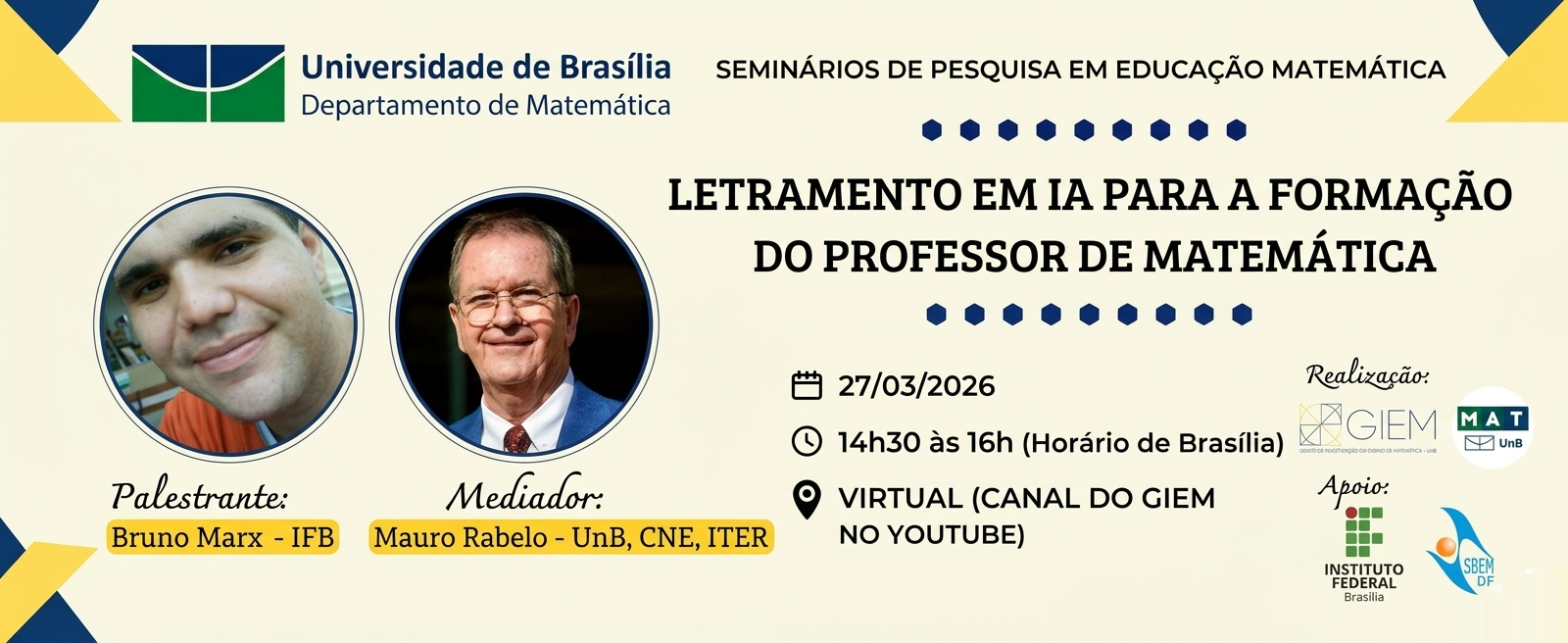 Seminário - Letramento em IA - 27 de março